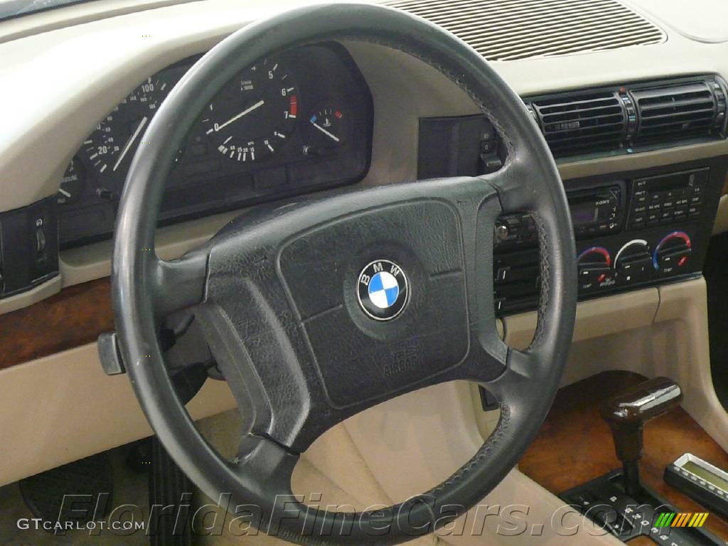 1995 5 Series 525i Sedan - Orient Blue Metallic / Beige photo #17