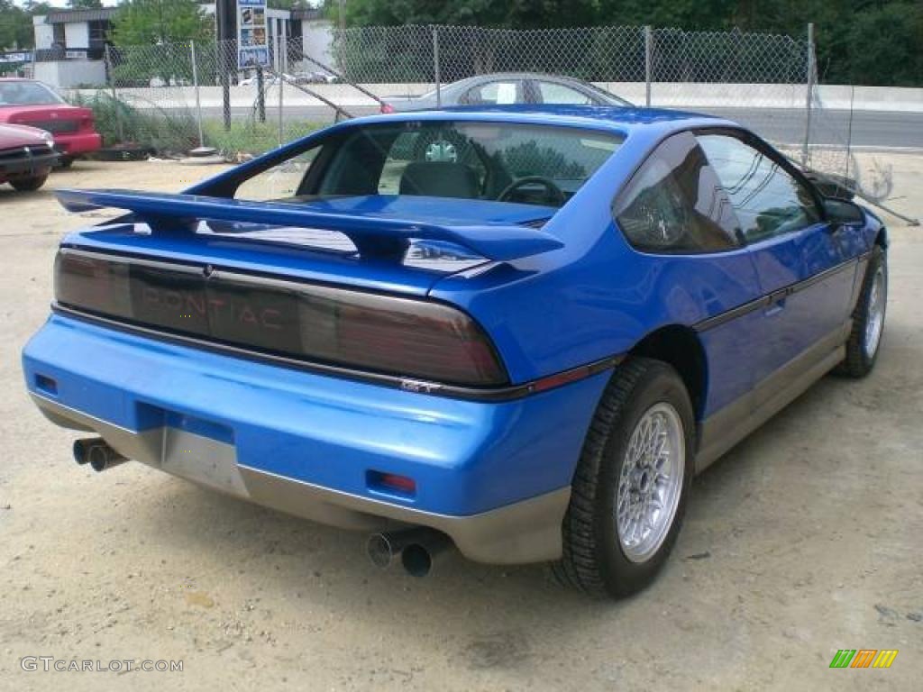 1987 Fiero GT - Bright Blue / Gray photo #6
