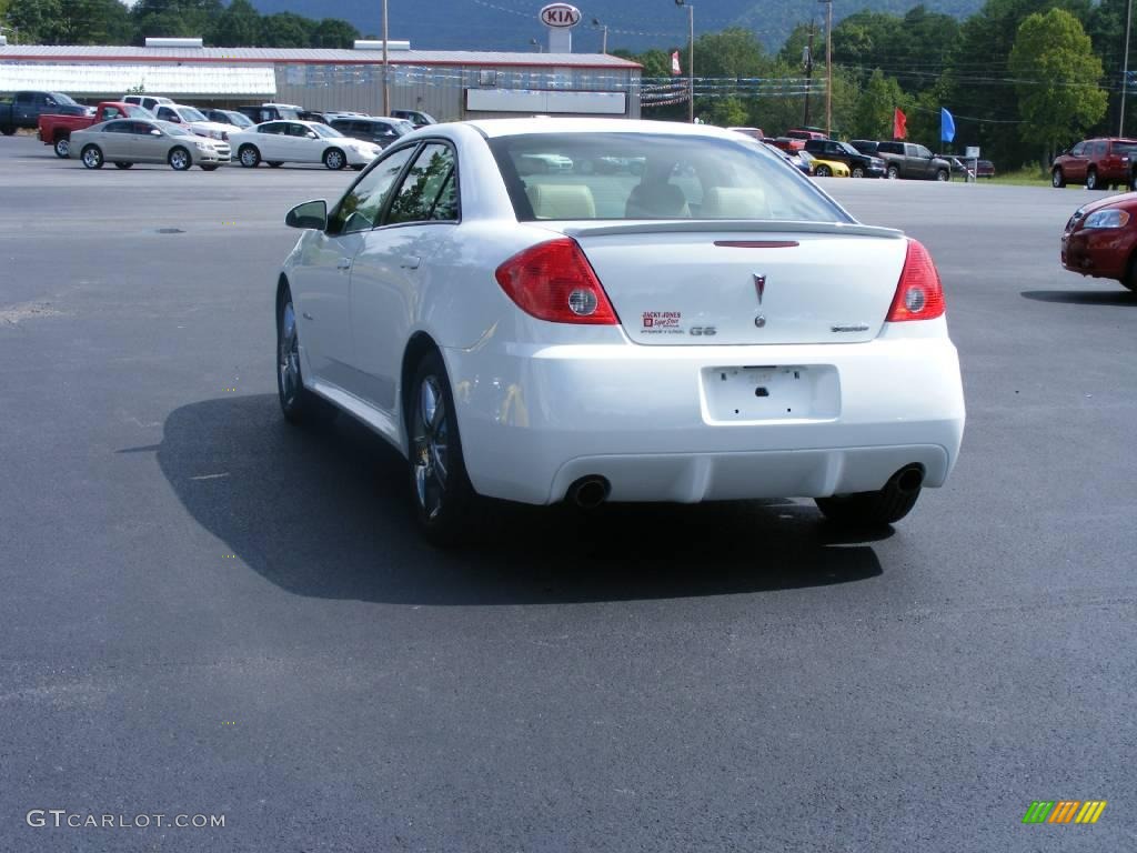 2009 G6 GXP Sedan - Summit White / Light Taupe photo #6