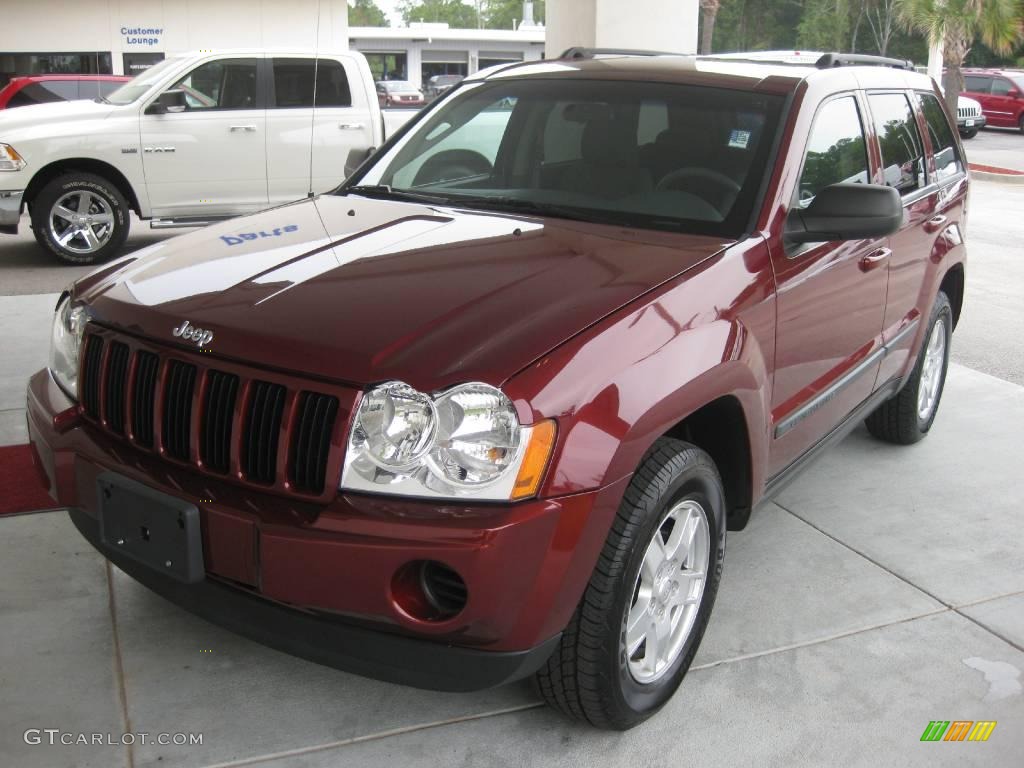 2007 Grand Cherokee Laredo - Red Rock Crystal Pearl / Medium Slate Gray photo #1