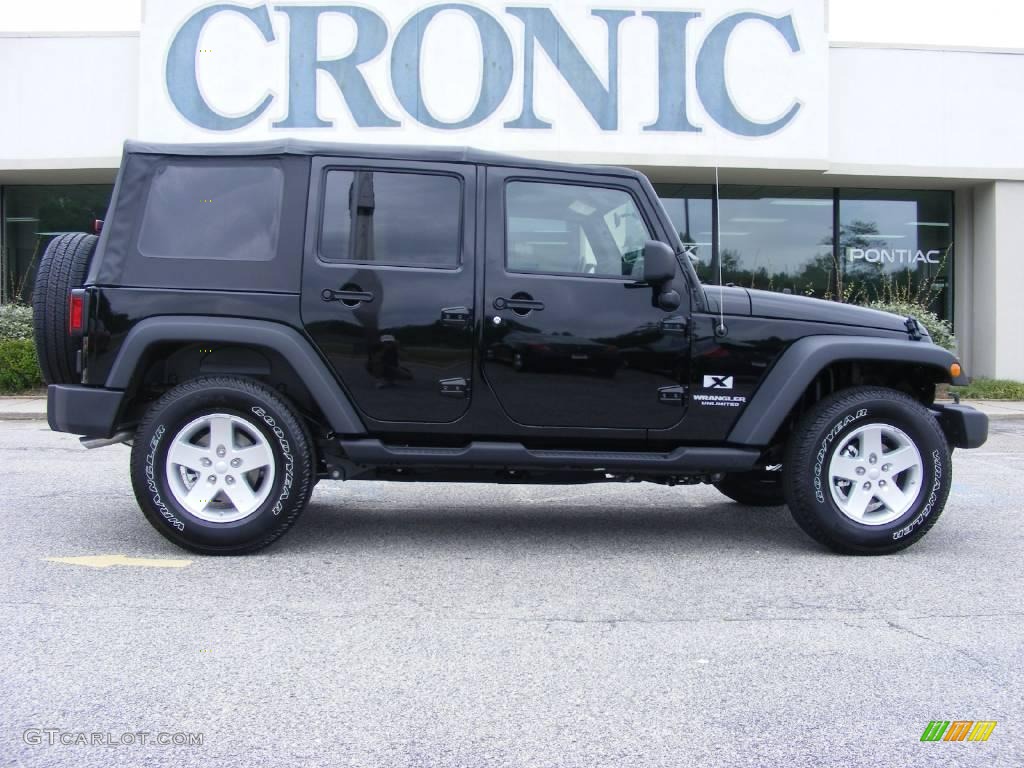 2009 Wrangler Unlimited X 4x4 - Black / Dark Slate Gray/Medium Slate Gray photo #1