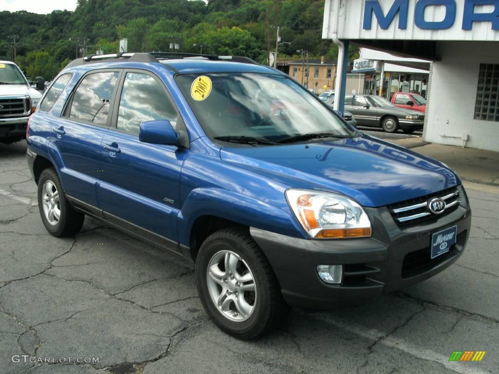 2007 Sportage EX V6 4WD - Smart Blue / Black photo #20