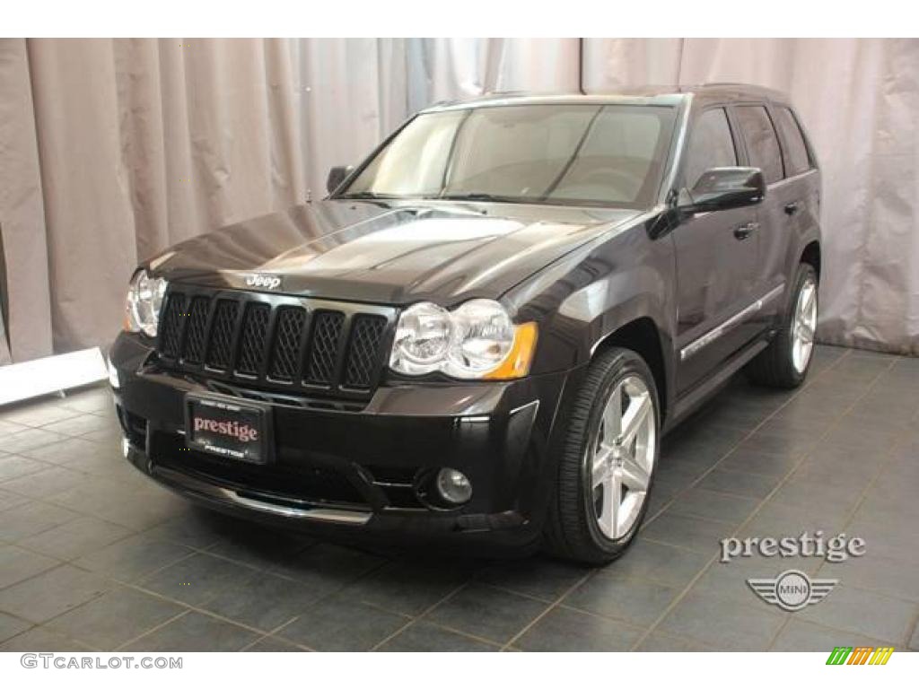 2008 Grand Cherokee SRT8 4x4 - Black / Dark Slate Gray photo #1