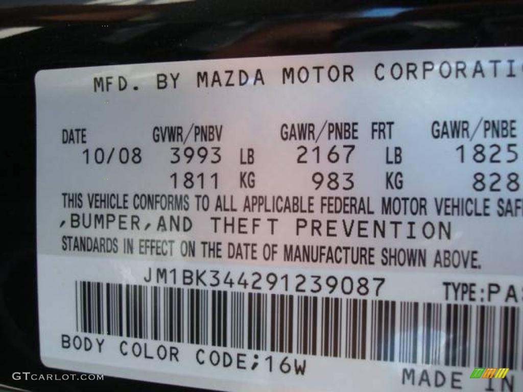 2009 MAZDA3 s Sport Hatchback - Black Mica / Black photo #14