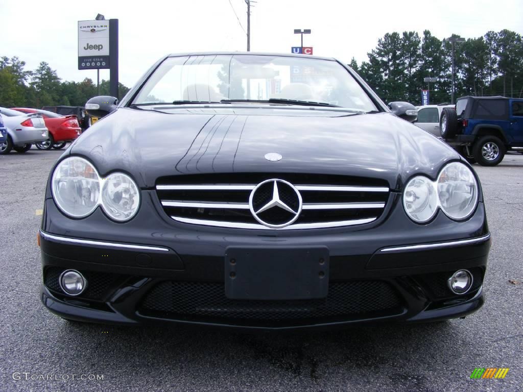 2006 CLK 500 Cabriolet - Black / Stone photo #3