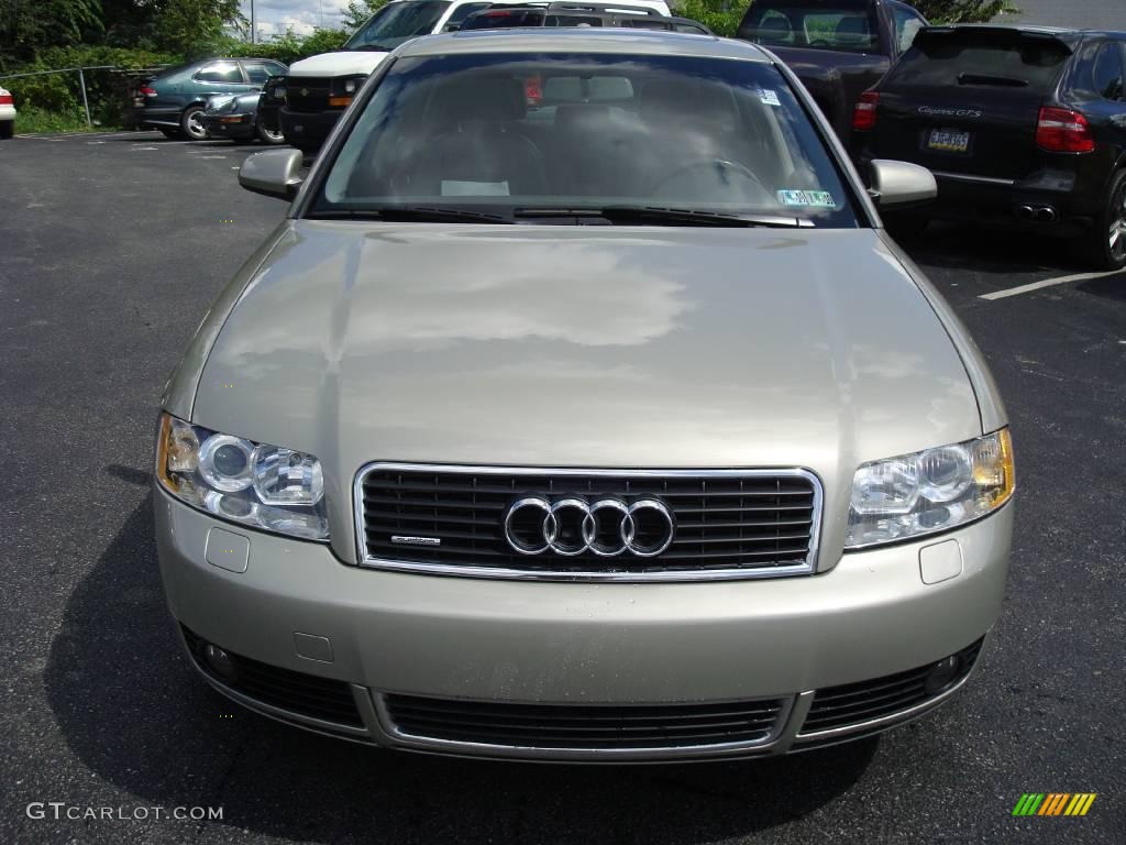 2004 A4 1.8T quattro Sedan - Champagne Metallic / Ebony photo #3