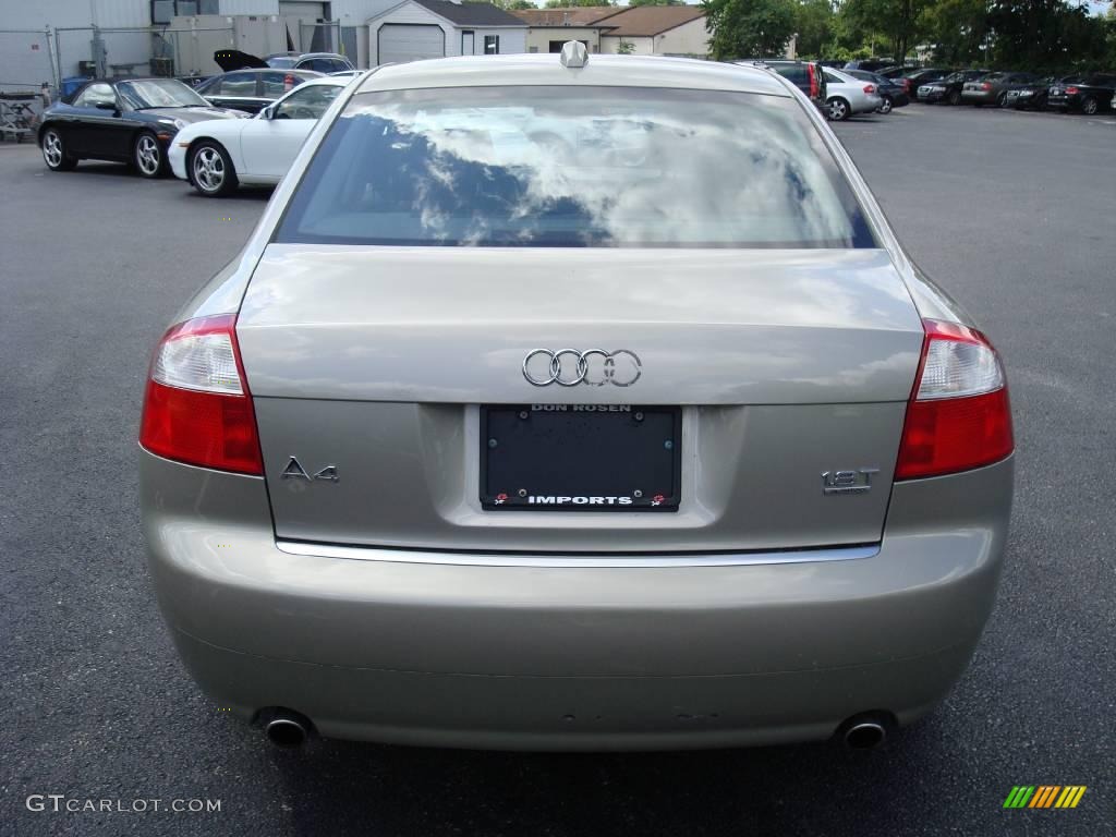 2004 A4 1.8T quattro Sedan - Champagne Metallic / Ebony photo #8