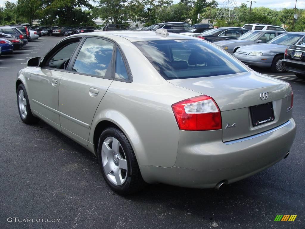 2004 A4 1.8T quattro Sedan - Champagne Metallic / Ebony photo #9