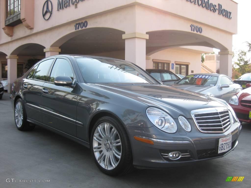 2008 E 350 Sedan - Flint Grey Metallic / Black photo #1