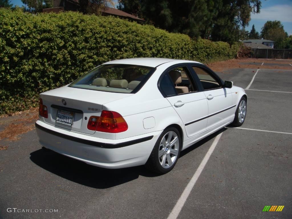 2003 3 Series 325i Sedan - Alpine White / Sand photo #7