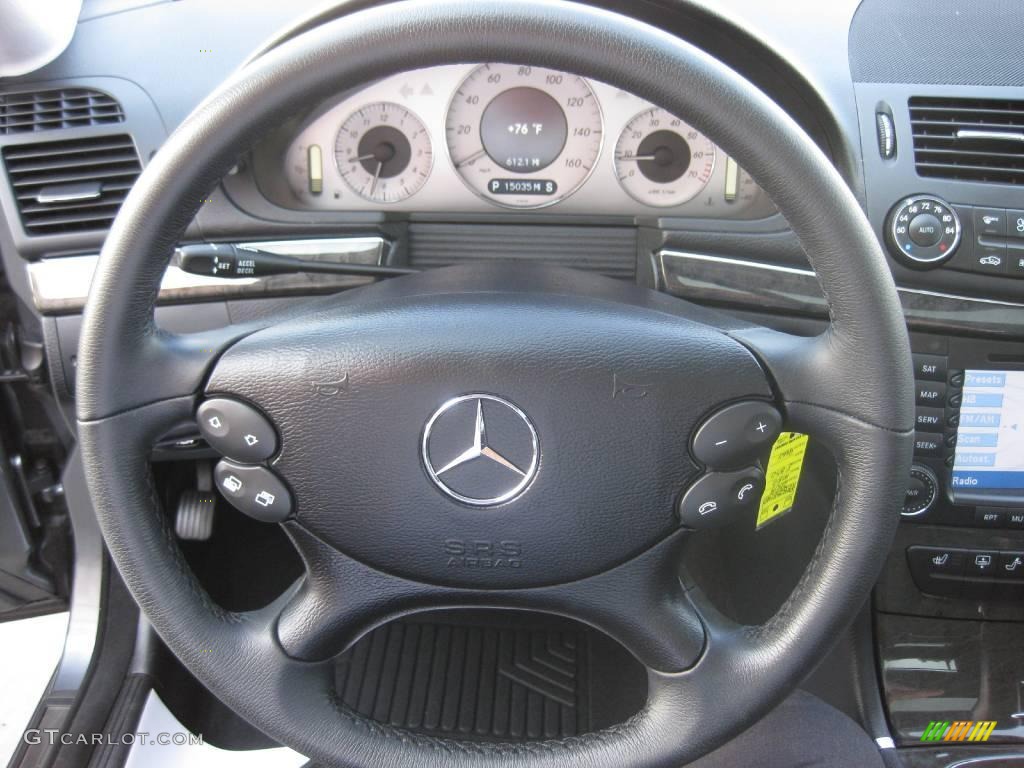 2008 E 350 Sedan - Flint Grey Metallic / Black photo #12
