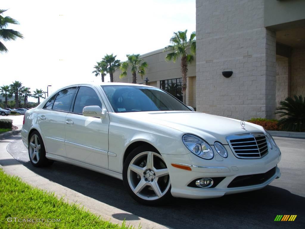 2008 E 350 Sedan - Arctic White / Sahara Beige/Black photo #4