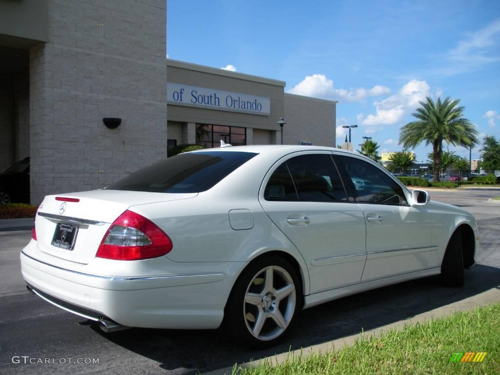 2008 E 350 Sedan - Arctic White / Sahara Beige/Black photo #6