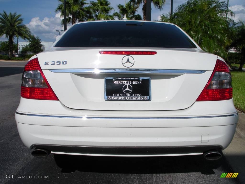 2008 E 350 Sedan - Arctic White / Sahara Beige/Black photo #7