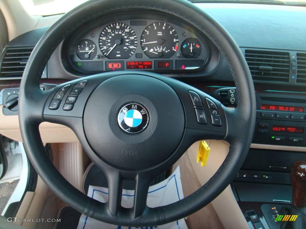 2003 3 Series 325i Sedan - Alpine White / Sand photo #35