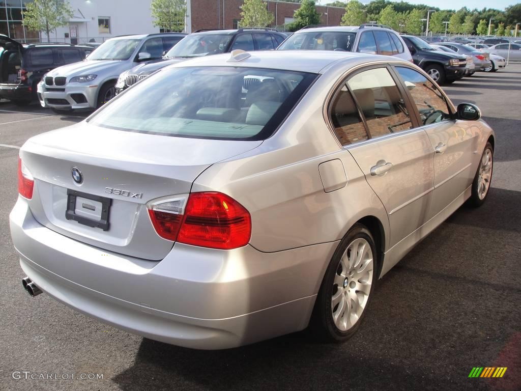 2006 3 Series 330xi Sedan - Titanium Silver Metallic / Grey photo #6