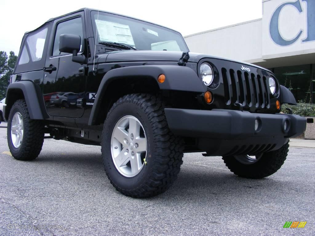 2009 Wrangler X 4x4 - Black / Dark Slate Gray/Medium Slate Gray photo #2