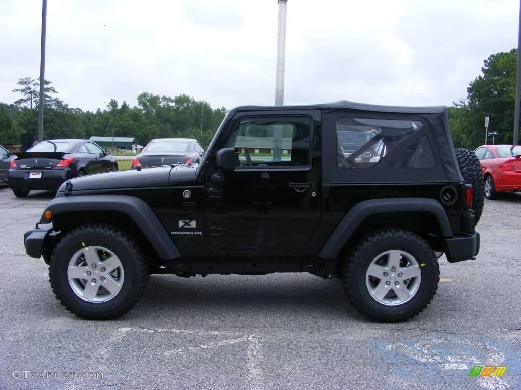 2009 Wrangler X 4x4 - Black / Dark Slate Gray/Medium Slate Gray photo #5