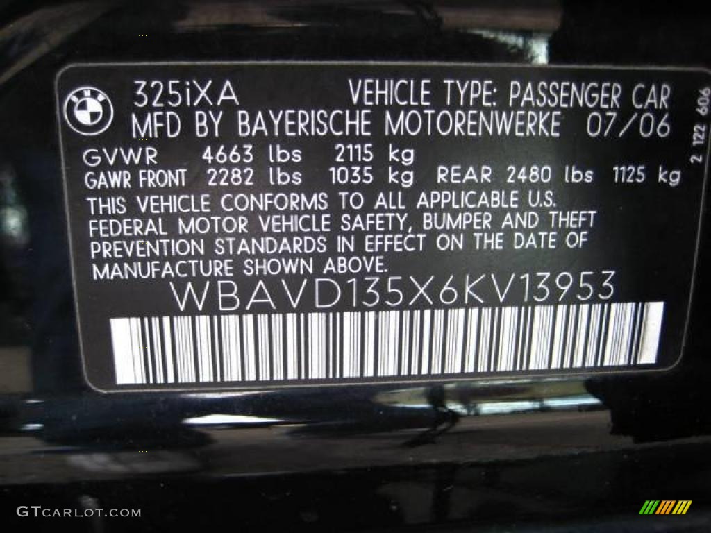 2006 3 Series 325xi Sedan - Jet Black / Black photo #25