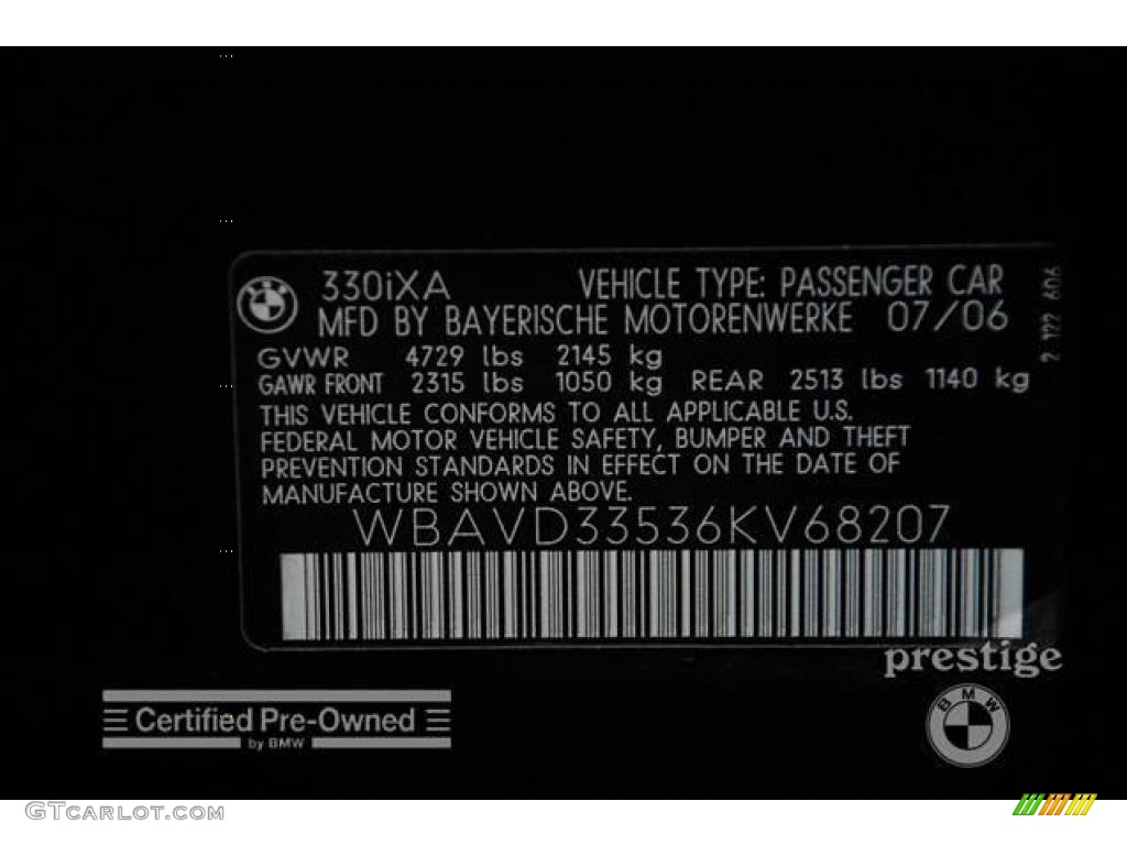 2006 3 Series 330xi Sedan - Jet Black / Black photo #17