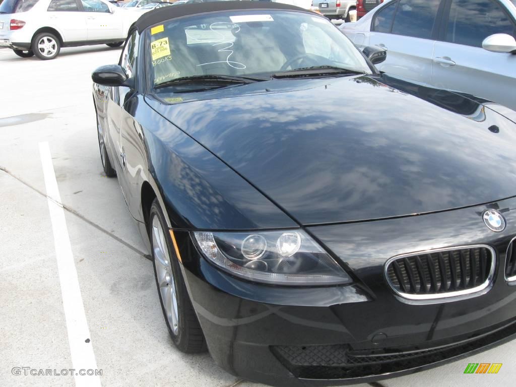 2006 Z4 3.0i Roadster - Jet Black / Beige photo #1