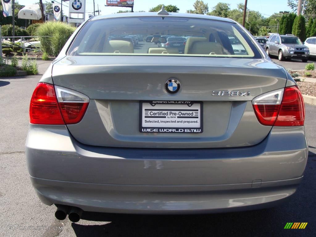 2007 3 Series 328xi Sedan - Arctic Metallic / Beige photo #5