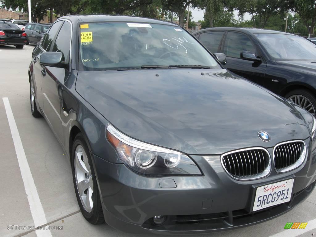 2007 5 Series 525i Sedan - Titanium Grey Metallic / Grey photo #1