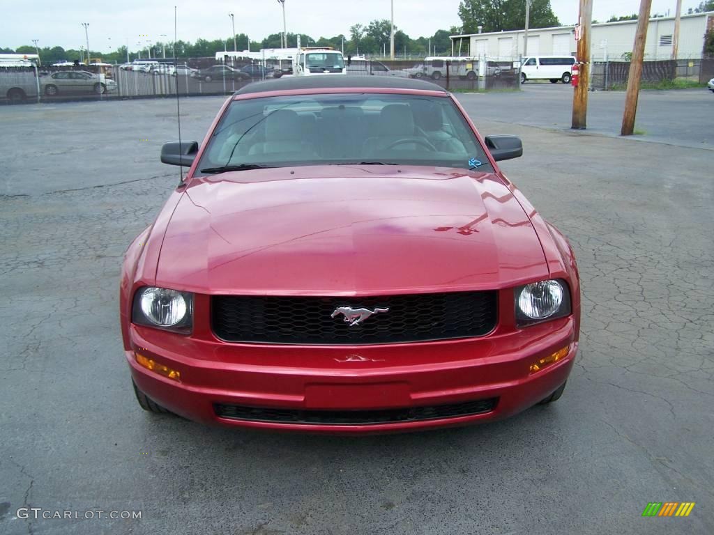2006 Mustang V6 Premium Convertible - Redfire Metallic / Light Graphite photo #2