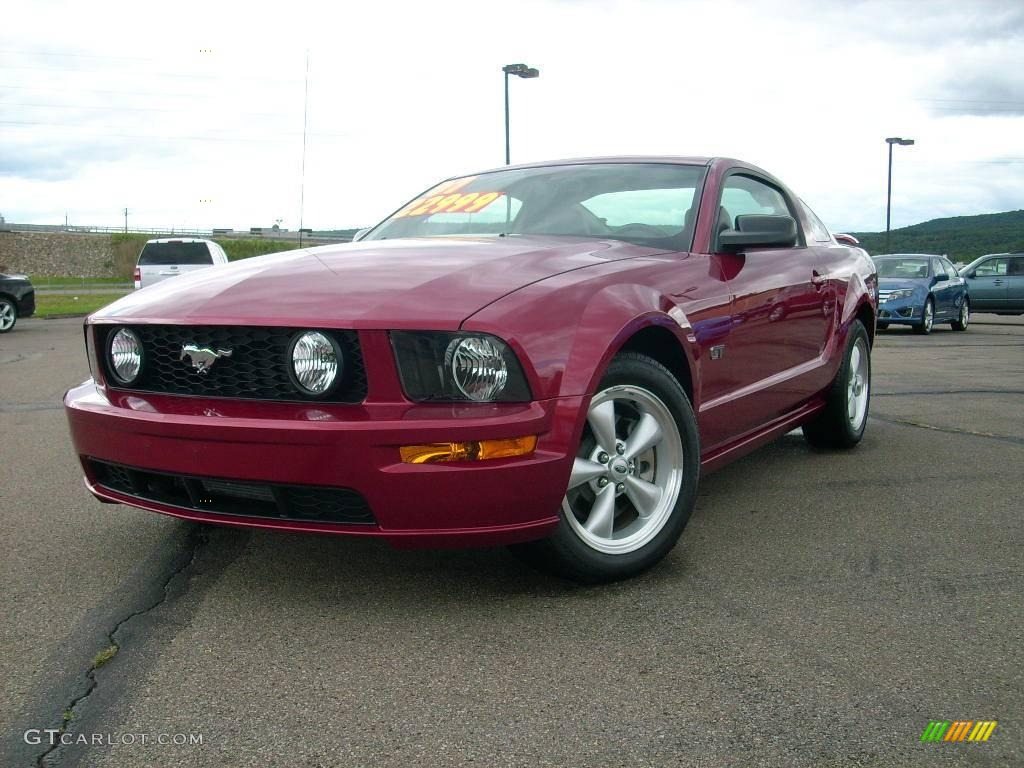 Redfire Metallic Ford Mustang