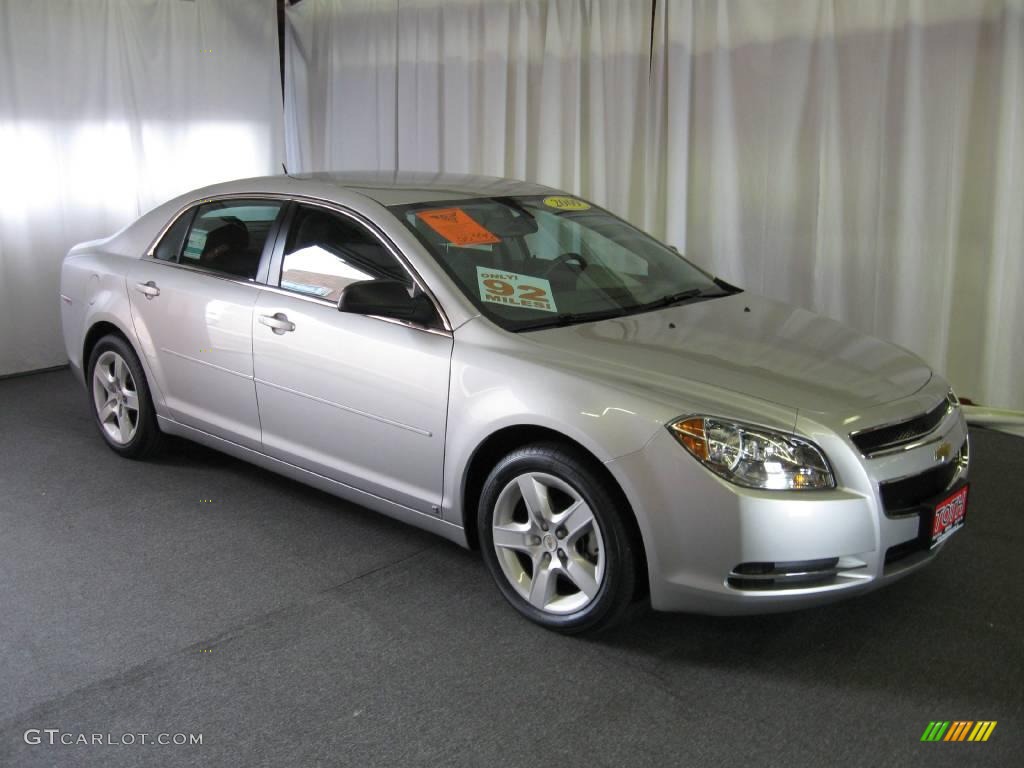 2009 Malibu LS Sedan - Silver Ice Metallic / Titanium photo #1