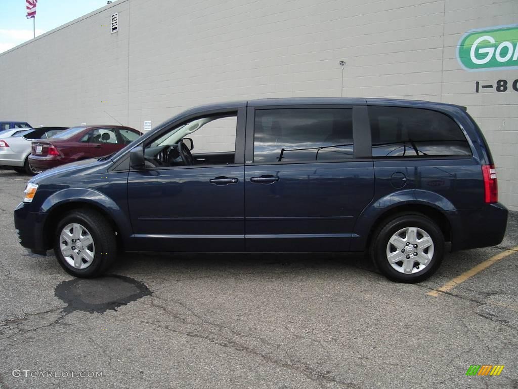 2009 Grand Caravan SE - Modern Blue Pearl / Dark Slate Gray/Light Shale photo #2