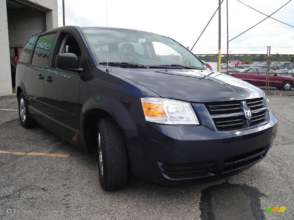 2009 Grand Caravan SE - Modern Blue Pearl / Dark Slate Gray/Light Shale photo #7