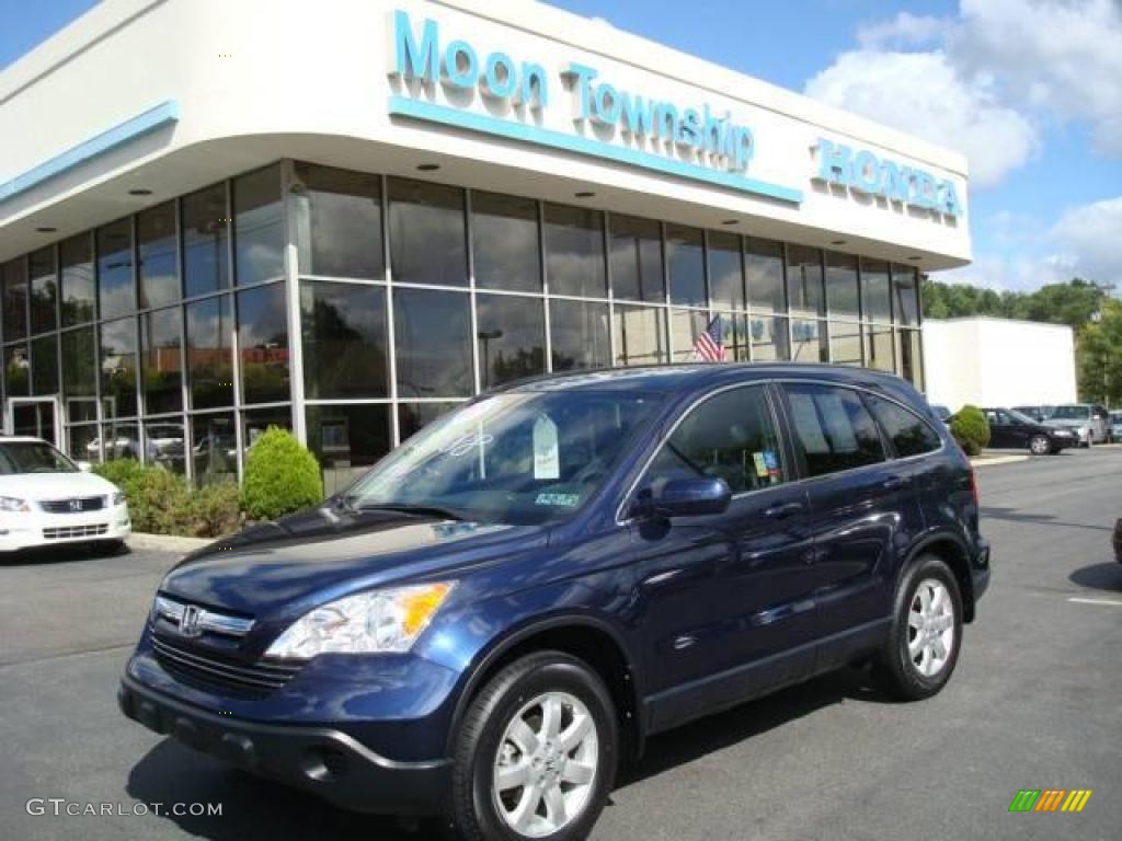 2007 CR-V EX-L 4WD - Royal Blue Pearl / Black photo #1