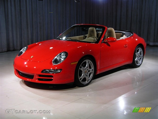2007 911 Carrera Cabriolet - Guards Red / Sand Beige photo #1