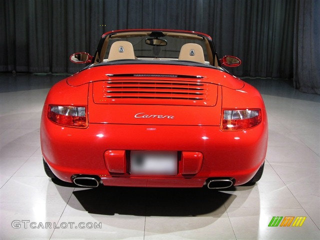 2007 911 Carrera Cabriolet - Guards Red / Sand Beige photo #19