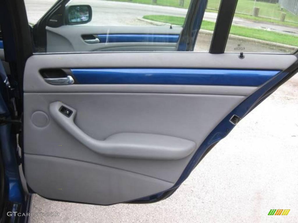 2002 3 Series 330i Sedan - Topaz Blue Metallic / Grey photo #20