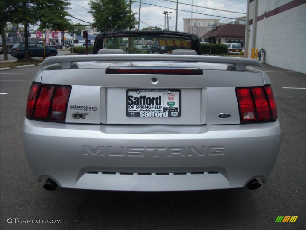 2001 Mustang GT Convertible - Silver Metallic / Medium Graphite photo #4