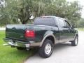 2001 Dark Highland Green Metallic Ford F150 Lariat SuperCrew 4x4  photo #13