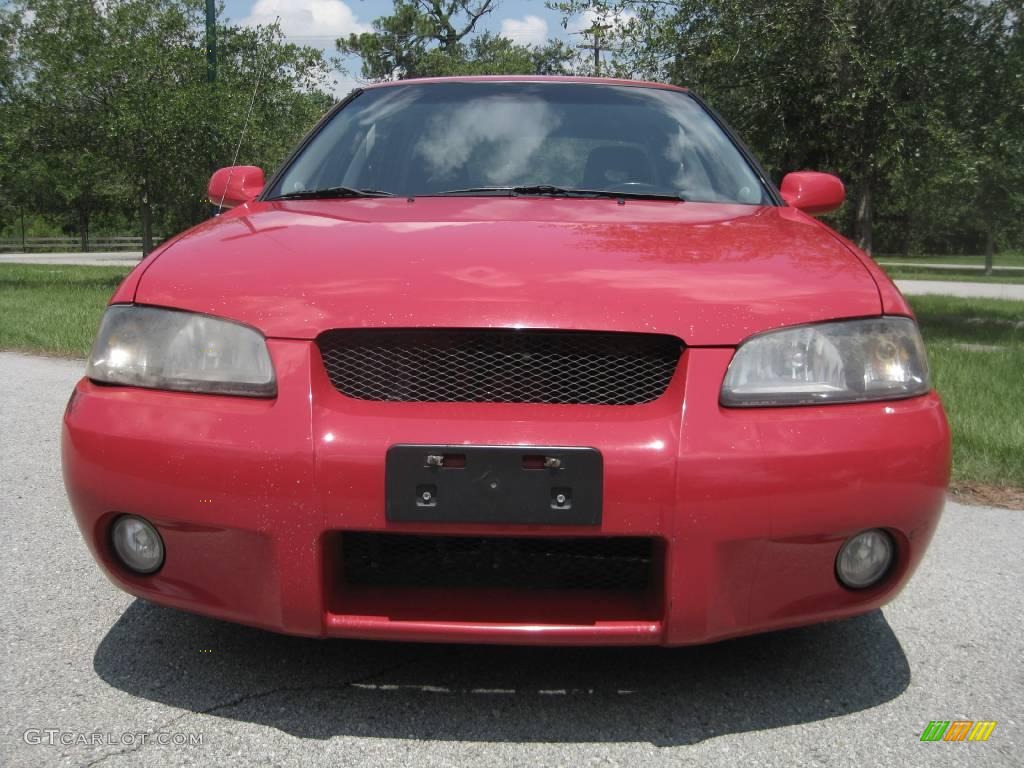 2003 Sentra SE-R - Aztec Red / Black photo #1