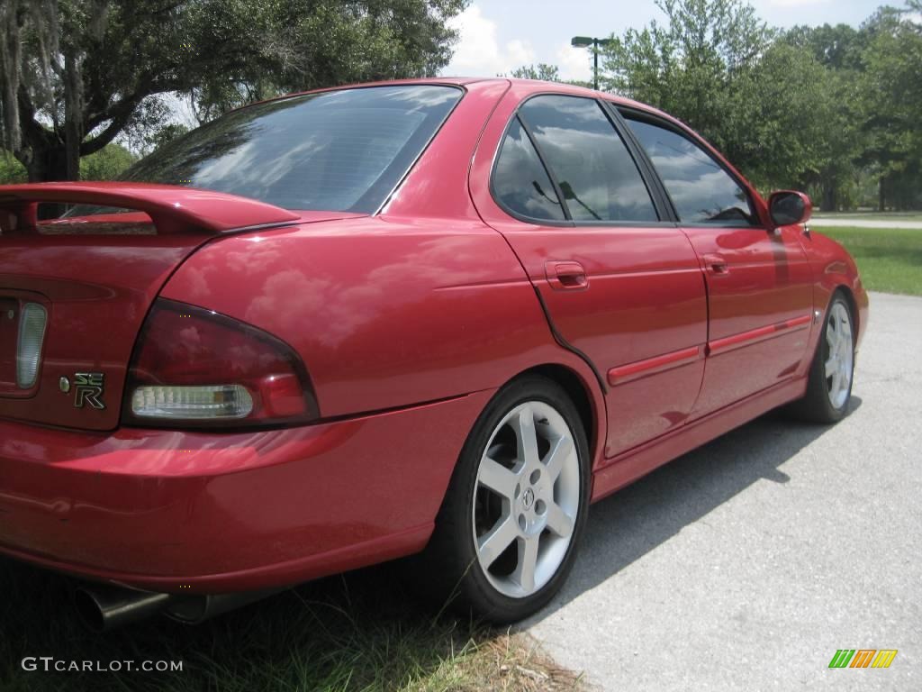 2003 Sentra SE-R - Aztec Red / Black photo #10