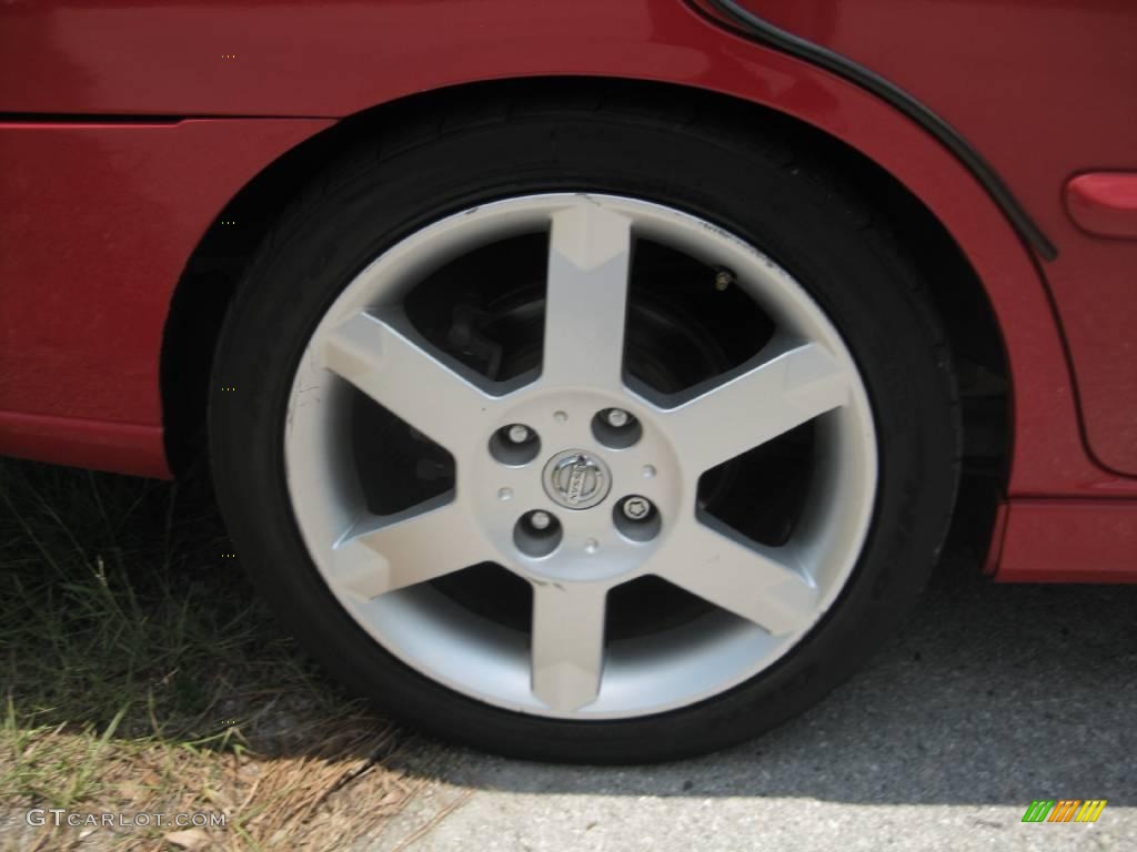2003 Sentra SE-R - Aztec Red / Black photo #17