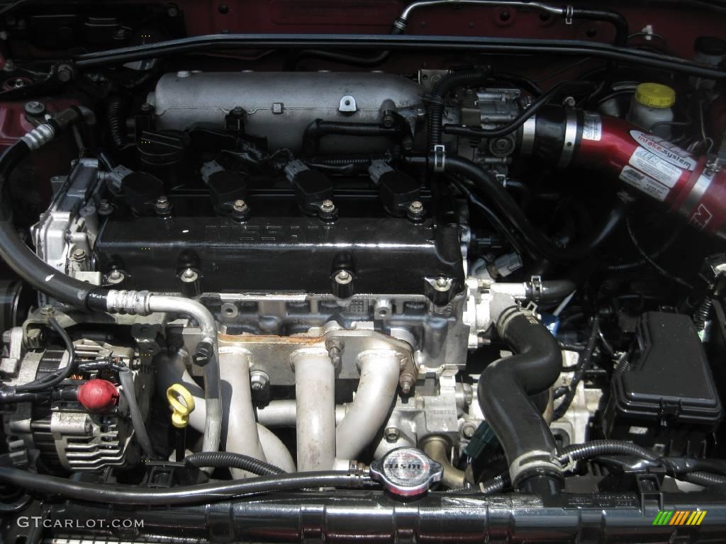 2003 Sentra SE-R - Aztec Red / Black photo #18