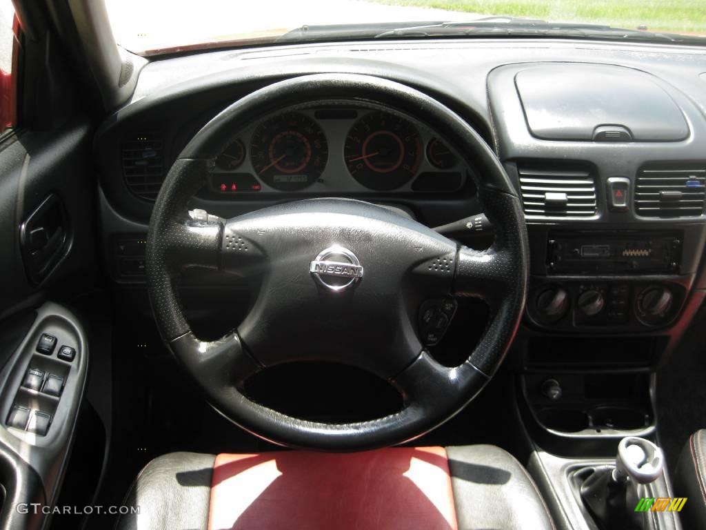 2003 Sentra SE-R - Aztec Red / Black photo #29