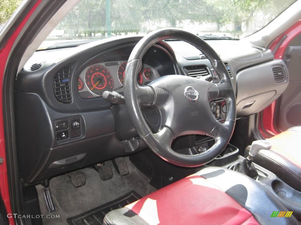 2003 Sentra SE-R - Aztec Red / Black photo #32