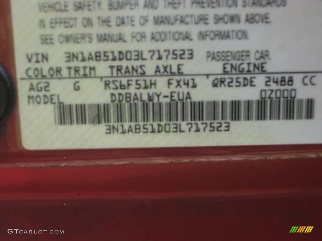 2003 Sentra SE-R - Aztec Red / Black photo #34