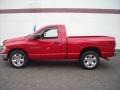 2003 Flame Red Dodge Ram 1500 SLT Regular Cab  photo #2