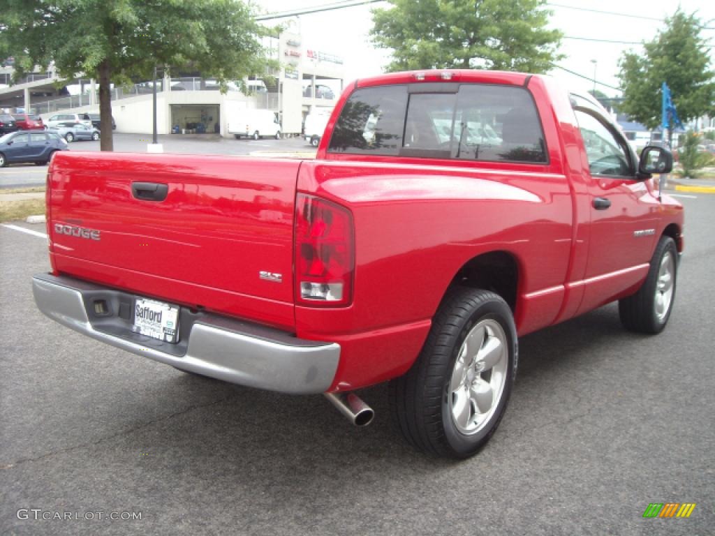 2003 Ram 1500 SLT Regular Cab - Flame Red / Dark Slate Gray photo #5