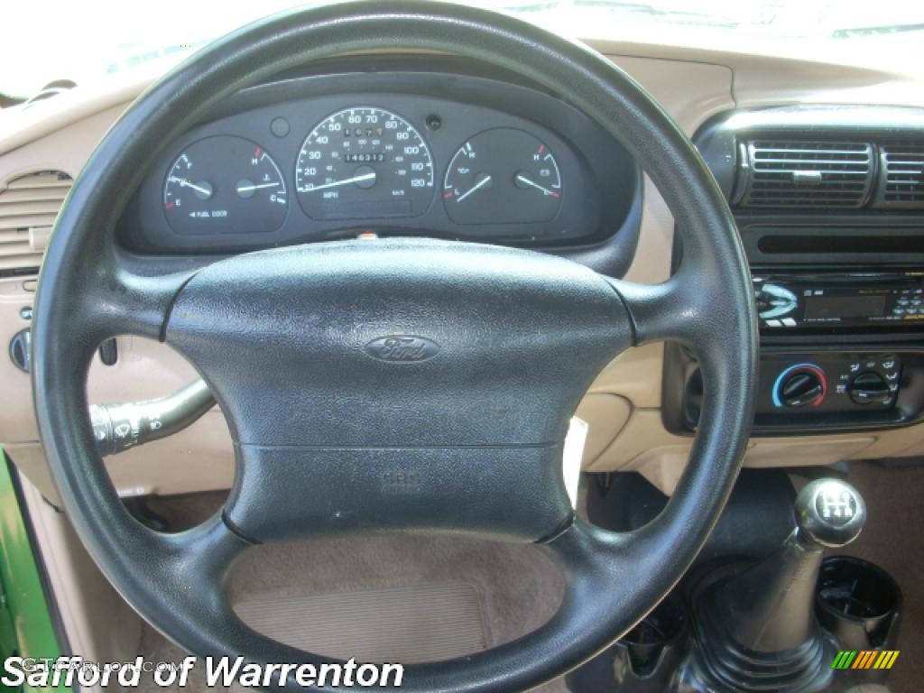 1999 Ranger XLT Regular Cab - Jalapeno Green Metallic / Medium Prairie Tan photo #25