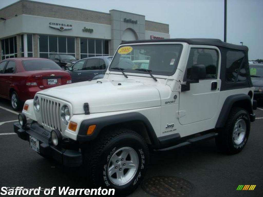 Stone White Jeep Wrangler