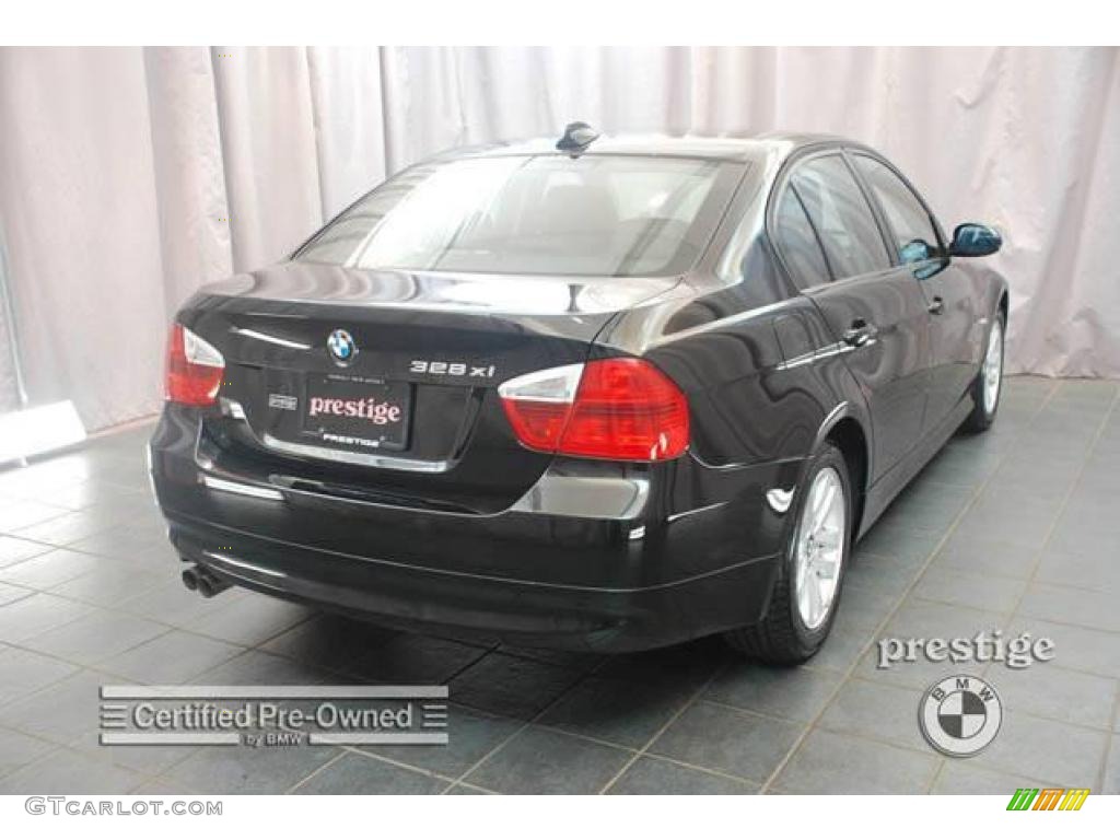 2009 3 Series 328xi Sedan - Black Sapphire Metallic / Black photo #4